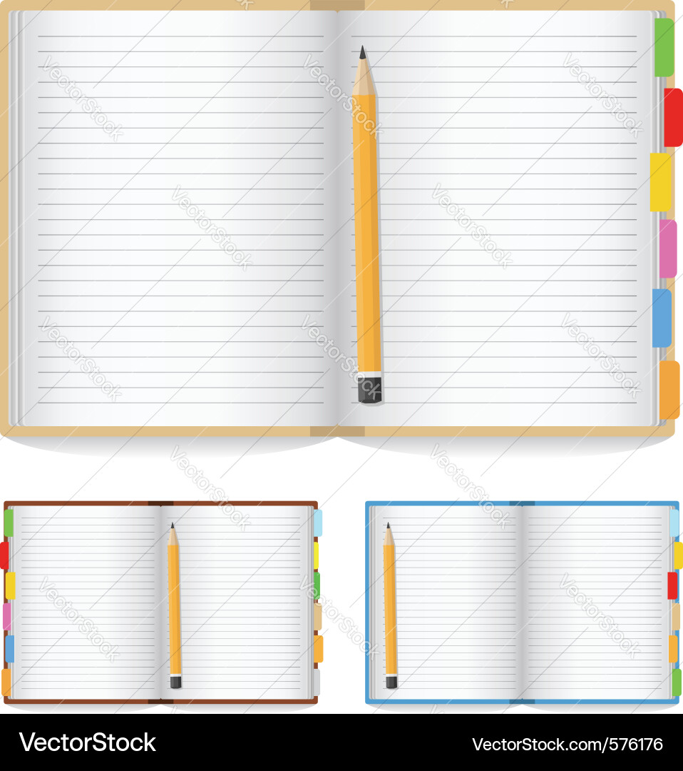 Notebook vector image