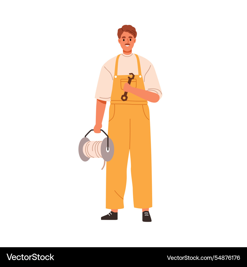 Technische Reparatur Arbeiter professionelle Reparaturman Technische Reparatur Arbeiter professionelle Reparaturman vektorbild