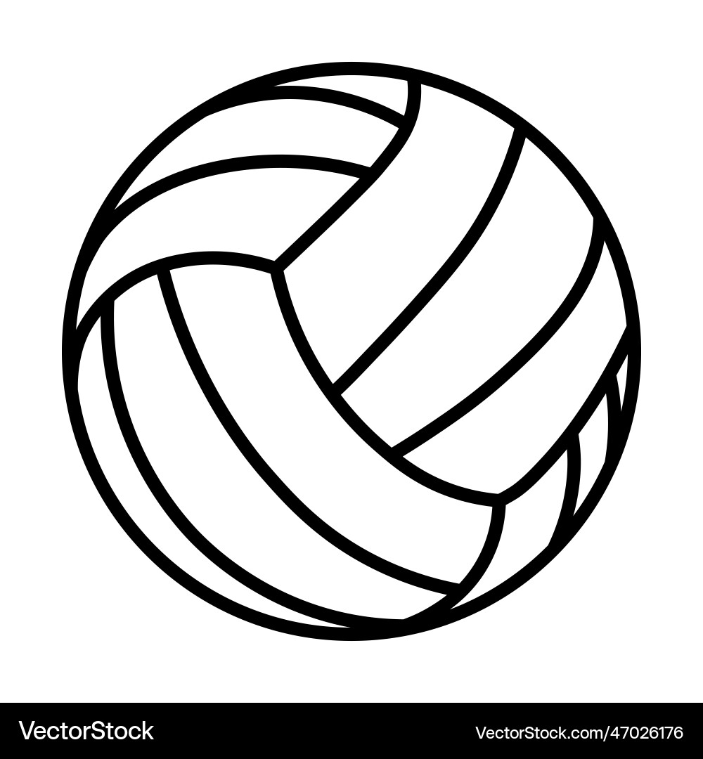Volleyball Icon - Sport Symbol vector image