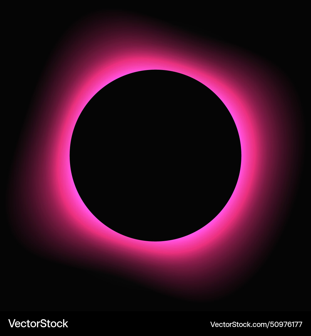 Circle illuminate light frame with color gradient Circle illuminate light frame with color gradient vector image