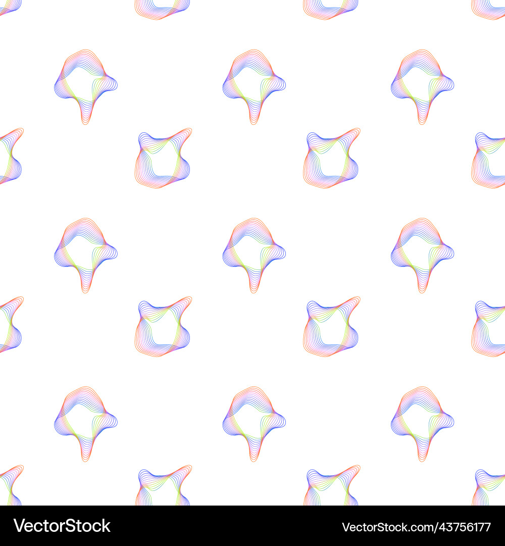 Seamless pattern wave of the many colored lines Seamless pattern wave of the many colored lines vector image
