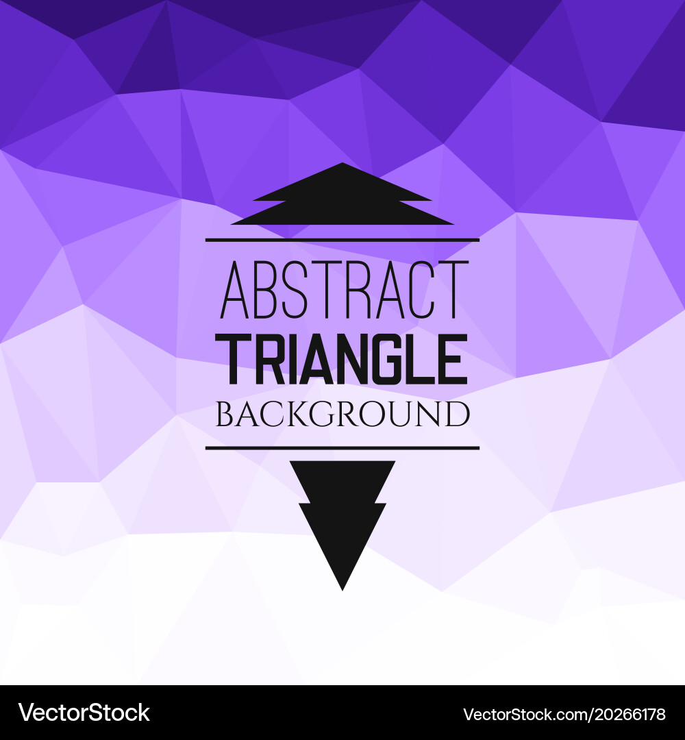 Abstract violet triangle pattern vector image