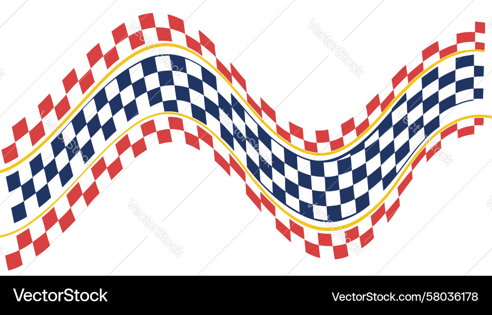 Dynamic Checkered Speed Pattern Vector Image