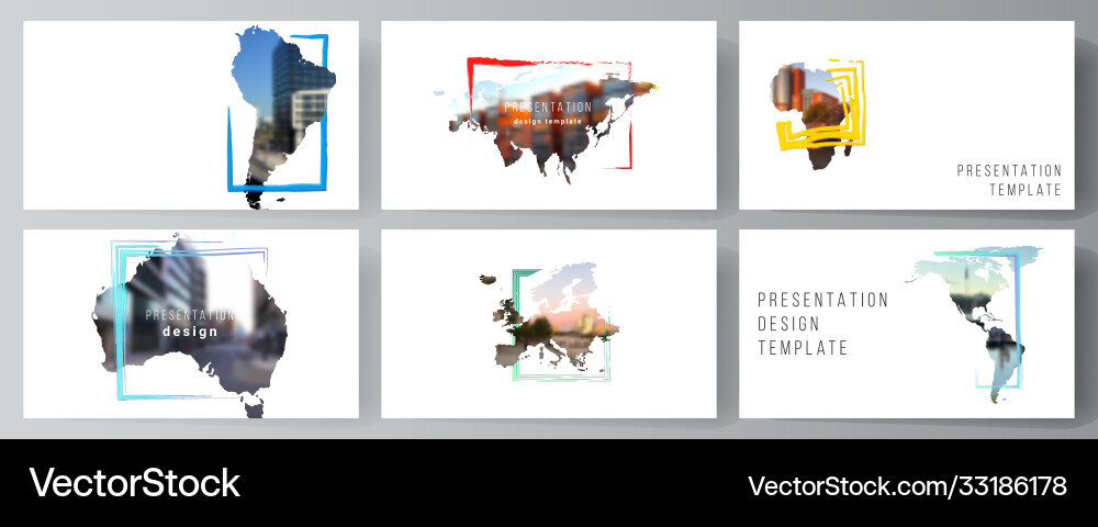 Layout presentation slides design Vector Image