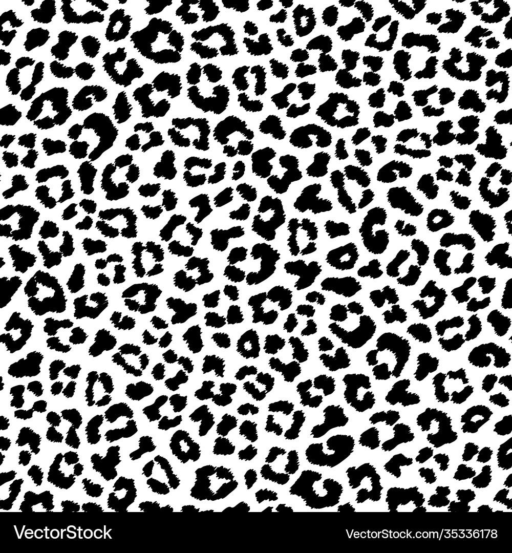 Leopard Print Seamless Pattern vector image