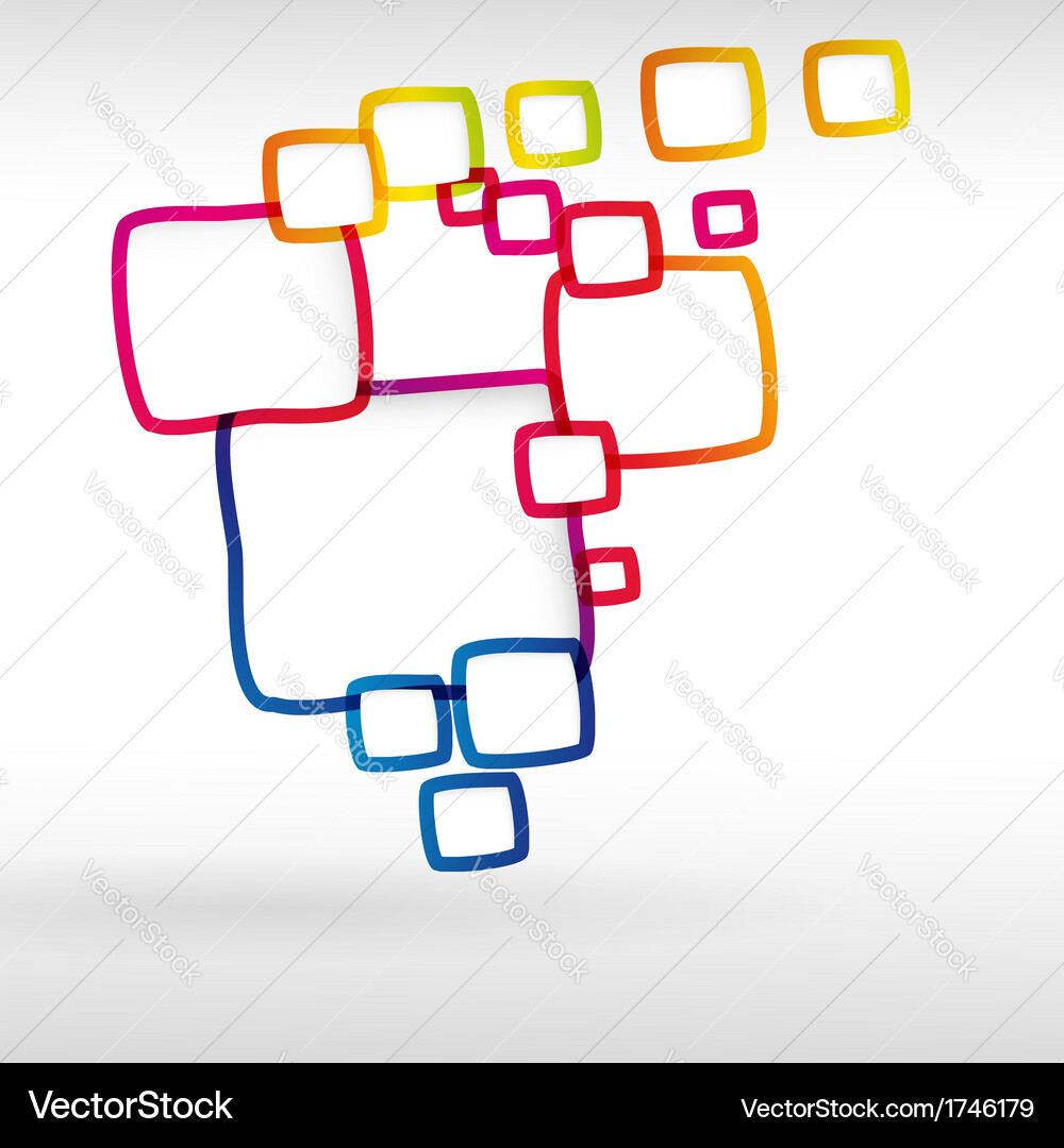 Abstract colorful frame background Vector Image