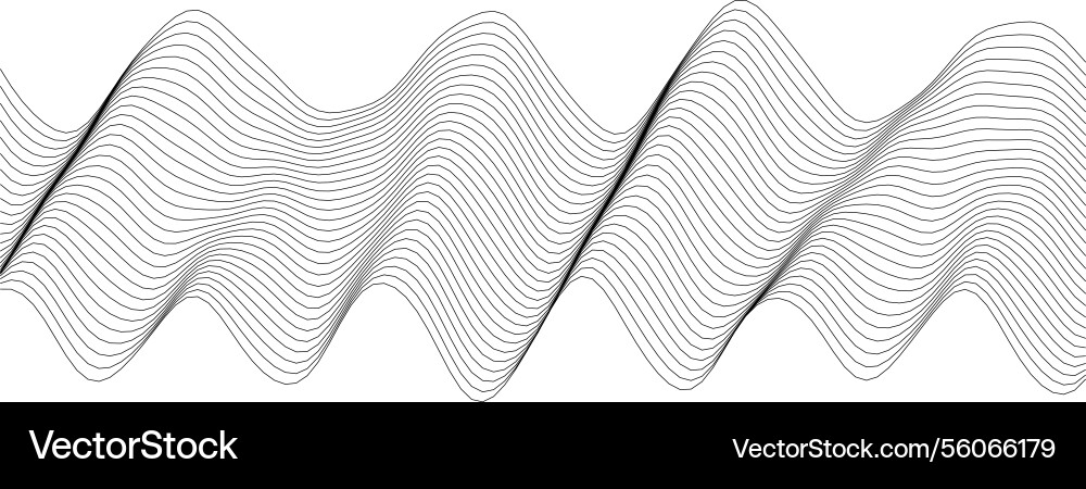 Abstract wave pattern design for modern background vector image