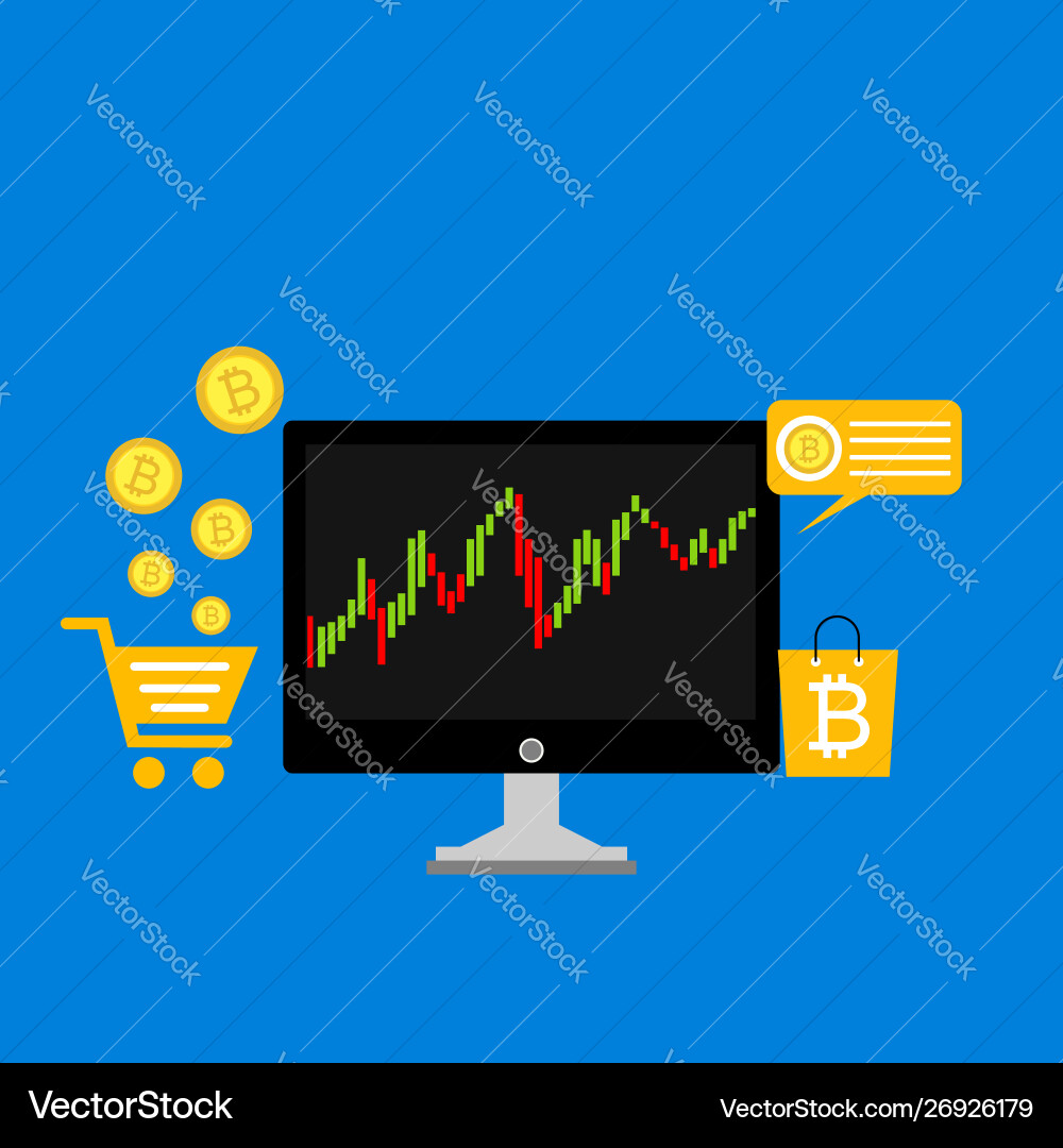 Blockchain scheme mining crypto currency server Blockchain scheme mining crypto currency server vector image