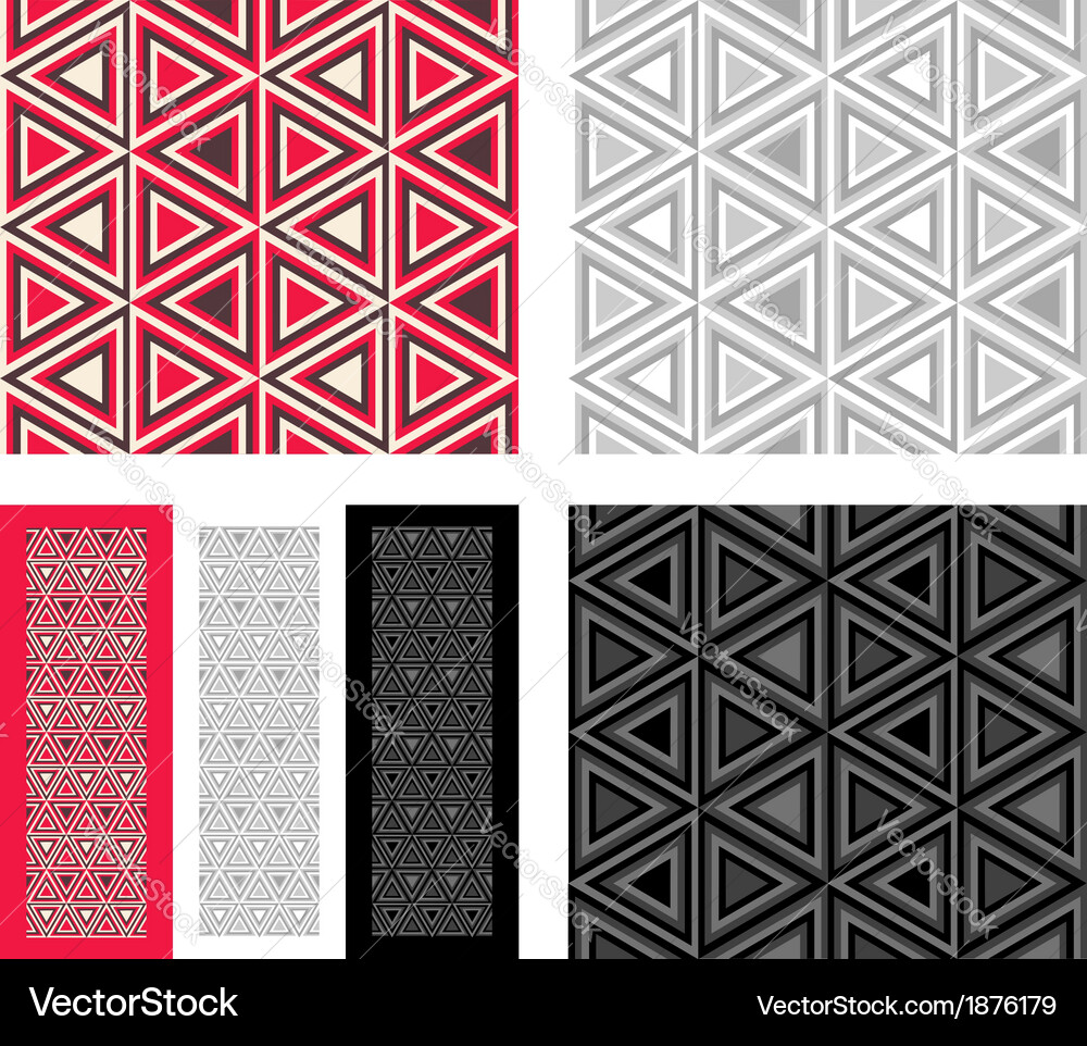 Triangular Geometric Pattern Vector Image