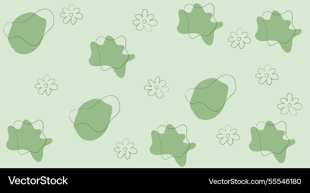 A minimalistic green abstract pattern featuring A minimalistic green abstract pattern featuring Vector Image