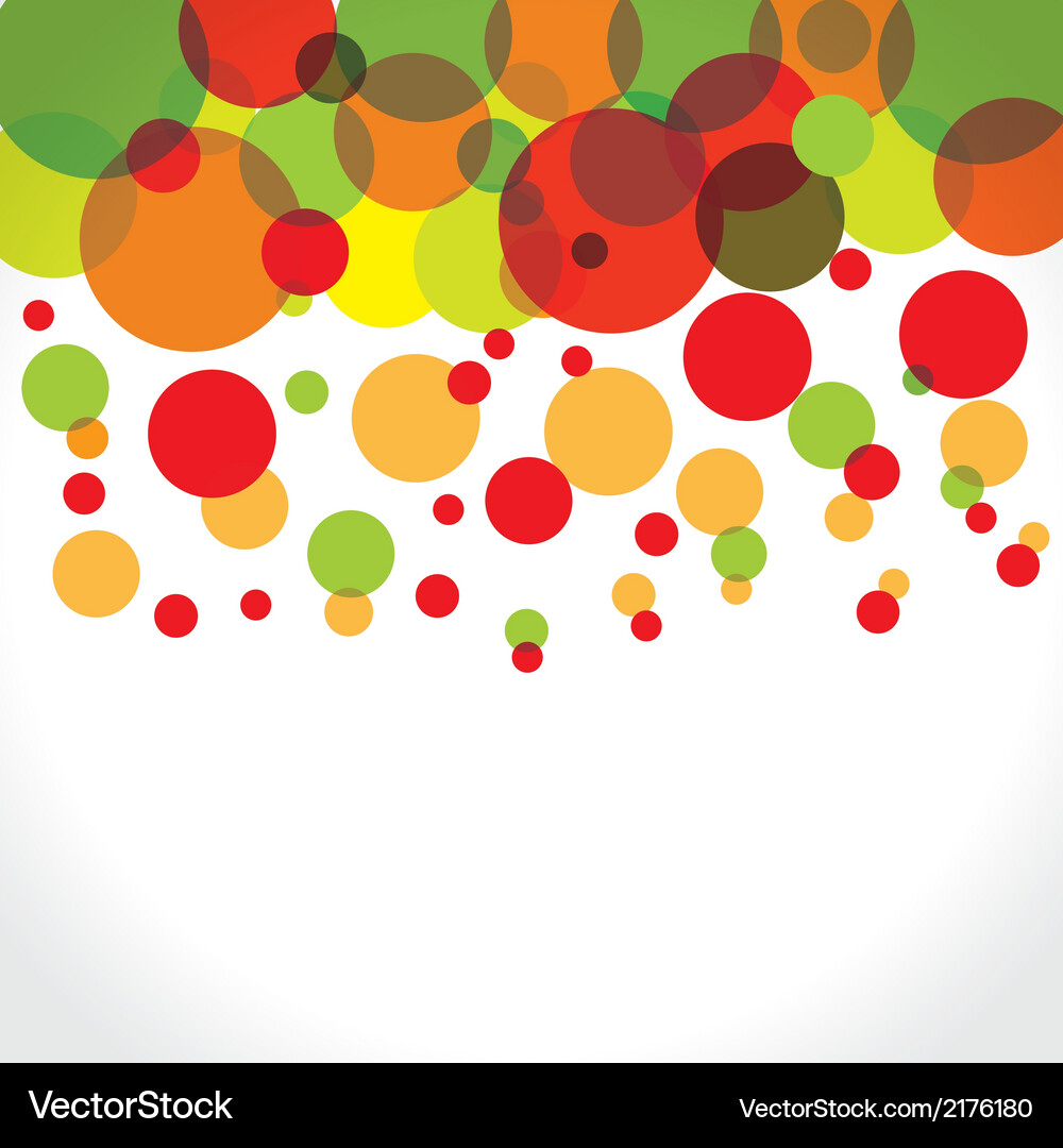 Abstract colorful circles background Vector Image