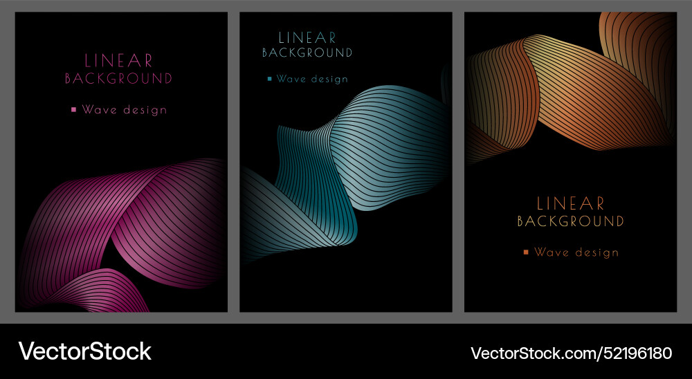 Abstract wave background the effect of dynamic Vector Image