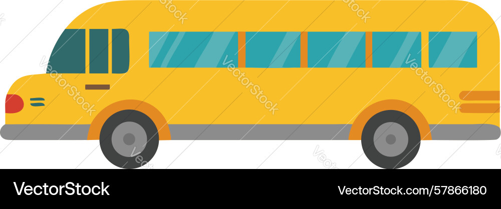 Basic school bus model design generative ai Vector Image