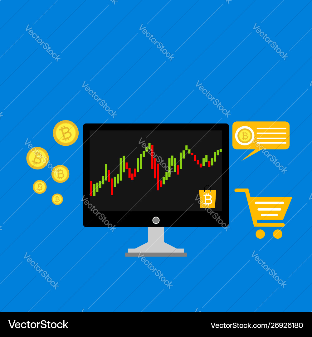 Blockchain scheme mining crypto currency server Blockchain scheme mining crypto currency server vector image