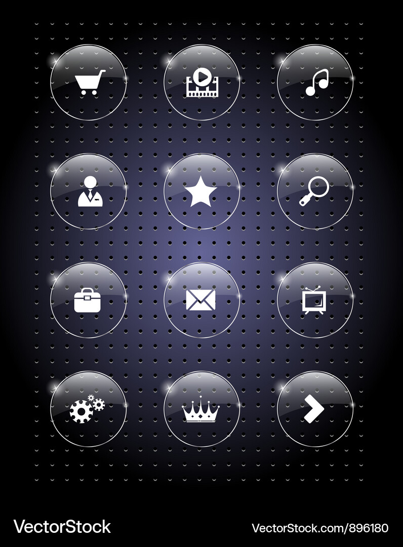Buttons for web Vector Image