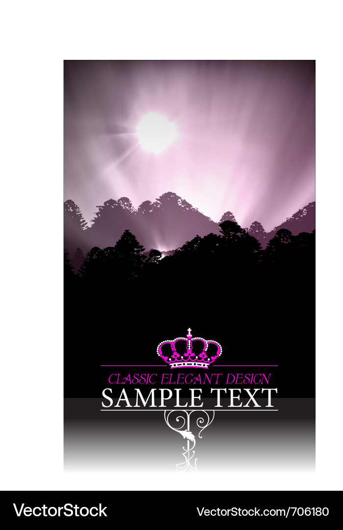 Celestial Aurora Borealis Vector Image