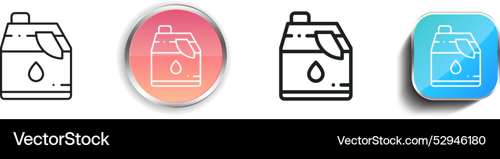 Cleaner icon thin linear regular and button style vector image