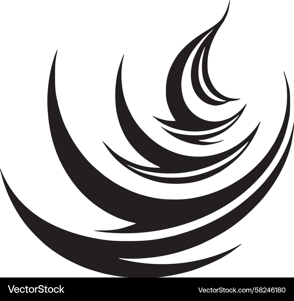 Dynamic Wave Pattern Vector Image