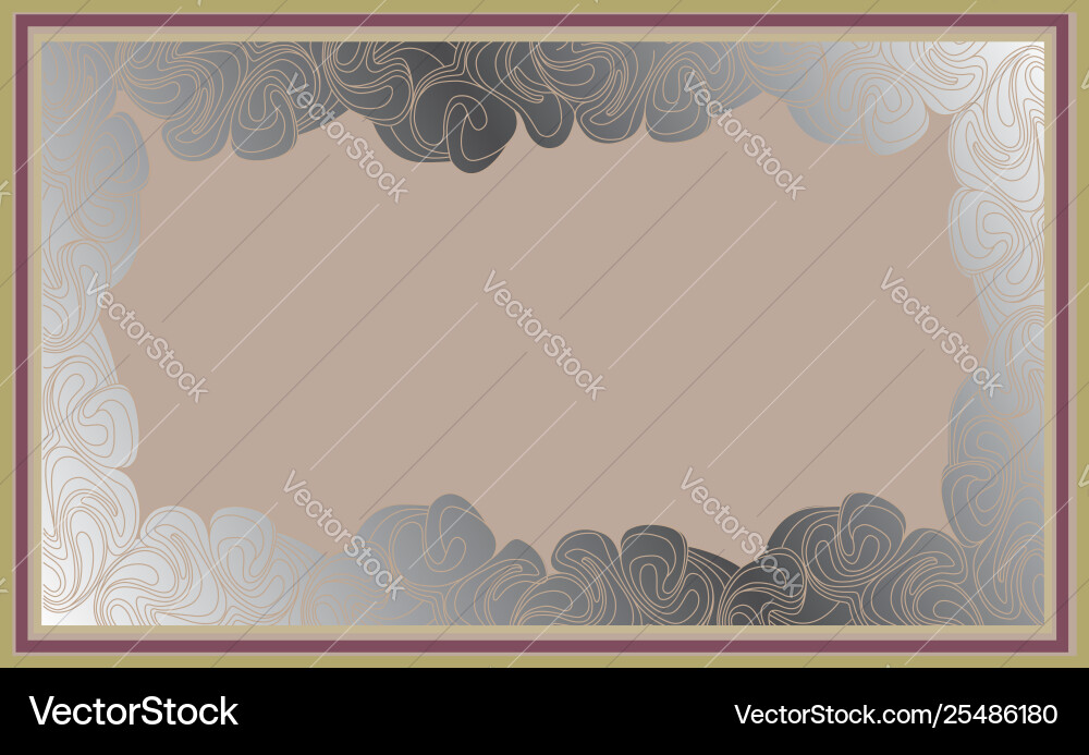 Frame in doodle style retro border background Frame in doodle style retro border background vector image