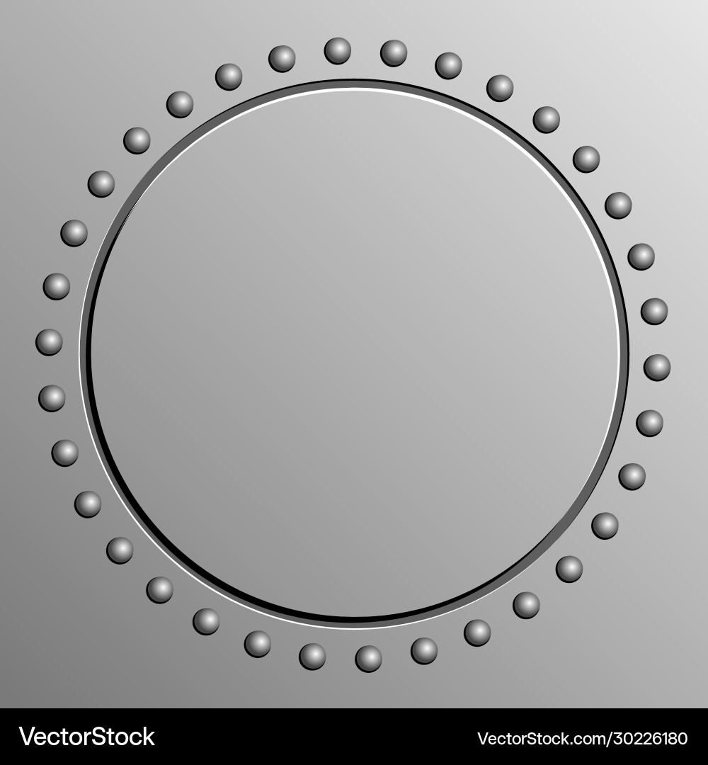 Metallic Rivet Background Vector Image