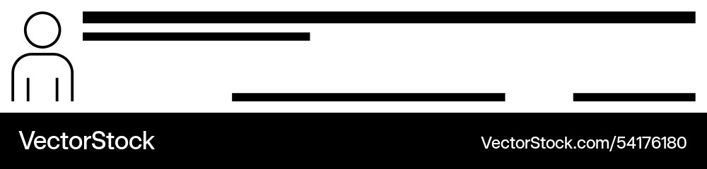 Minimalist webpage layout with user icon Minimalist webpage layout with user icon vector image
