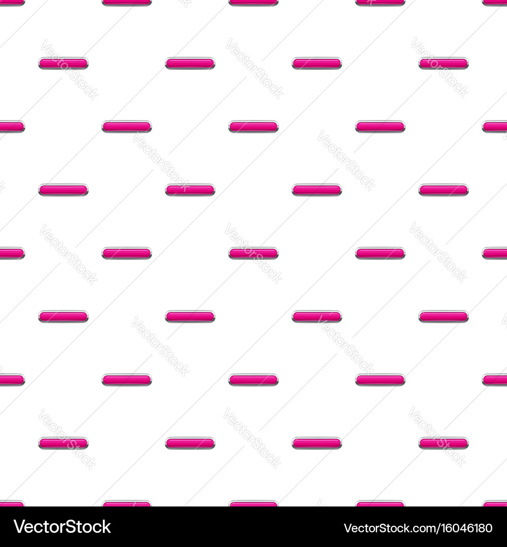 Pink rectangular button pattern vector image