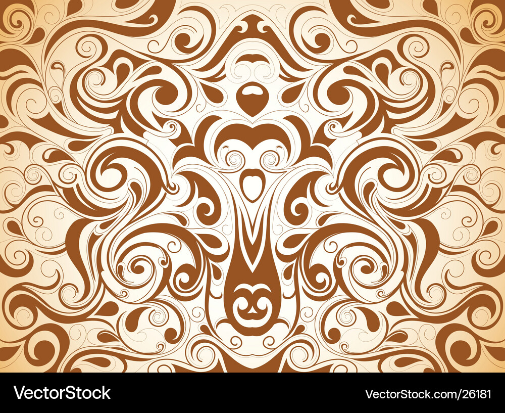 Intricate Swirl Pattern Vector Image