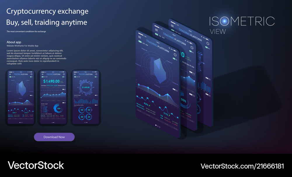 Mobile App Infografikvorlage mit moderner Mobile App Infografikvorlage mit moderner vektorbild