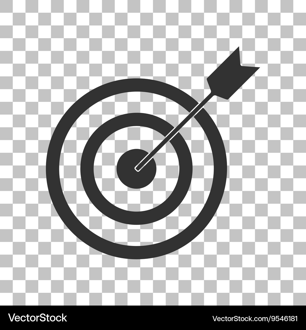 Target with Dart Icon Vector Image