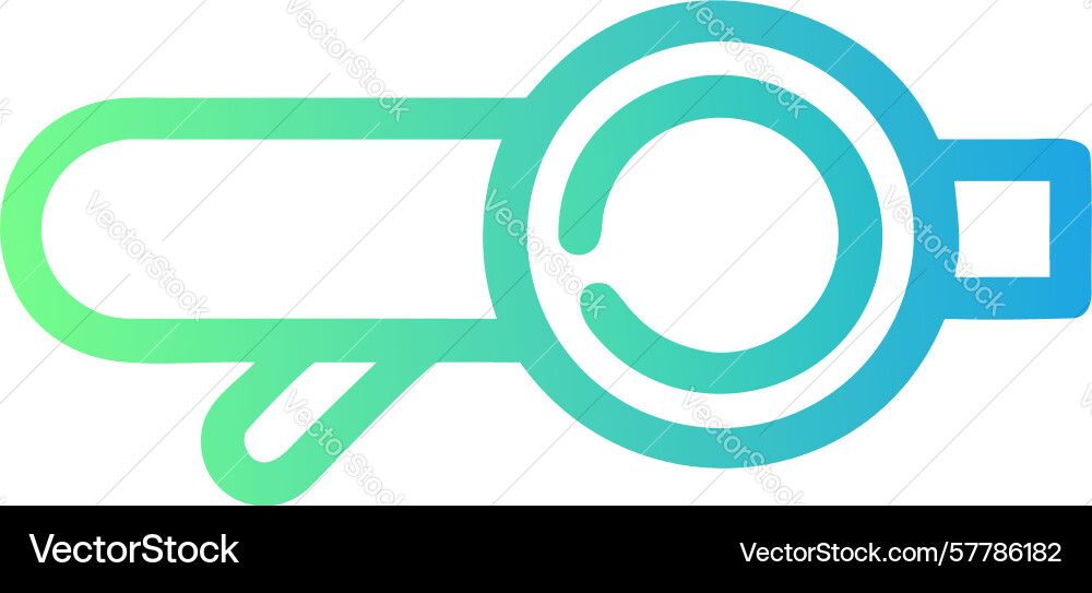Abstract analysis magnifying tool icon design Vector Image