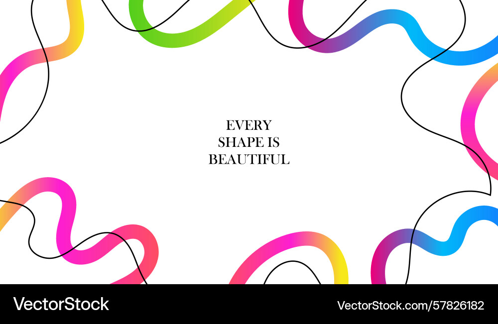 Abstract frame with curve color lines swirl Abstract frame with curve color lines swirl vector image