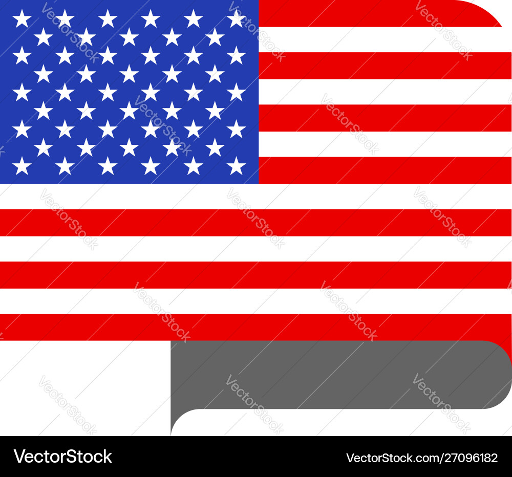 American Flag Pointer vector image