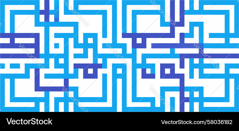 Blue Gradient Block Digital Pattern vector image