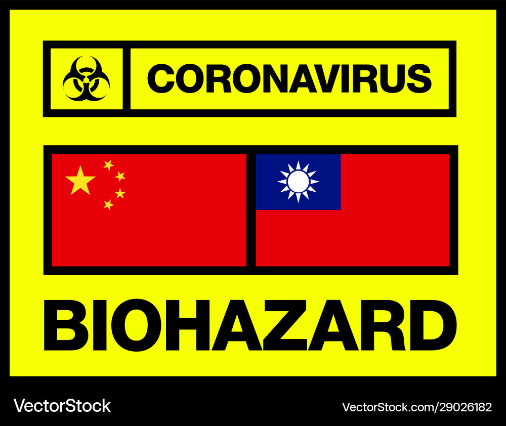 China and taiwan novel coronavirus 2019-ncov China and taiwan novel coronavirus 2019-ncov vector image