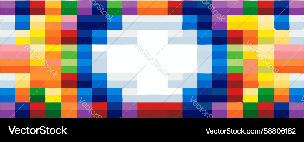 Chromatic Block Pattern Vector Image