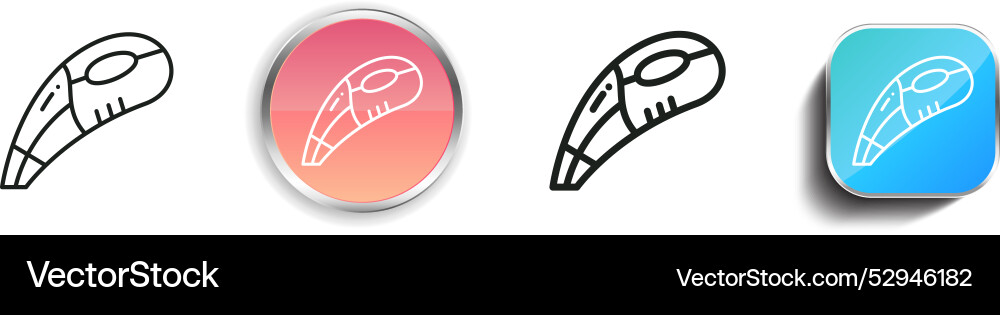 Cleaner icon thin linear regular and button style vector image