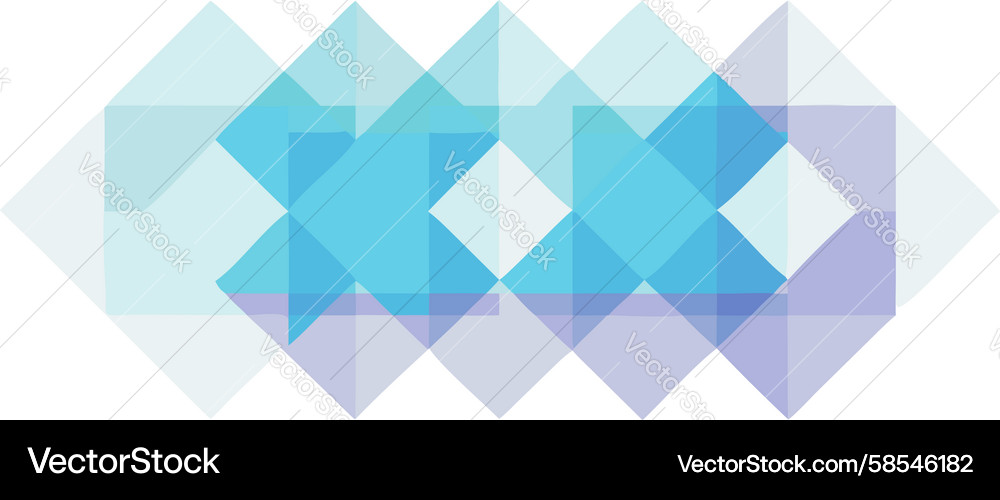 Transparent Overlapping Diamond Pattern Vector Image