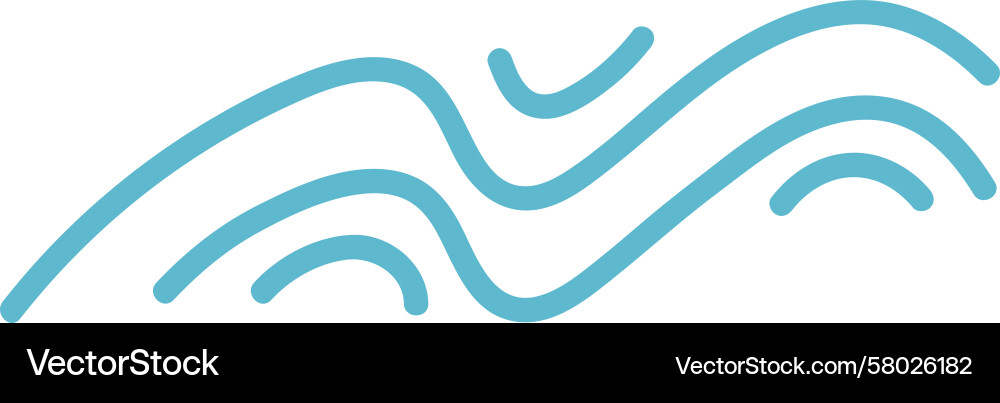 Wavy Line Pattern - Abstract Vector Image