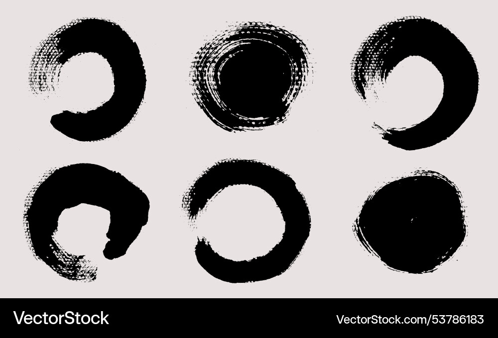 Brush strokes set of text boxes Brush strokes set of text boxes vector image