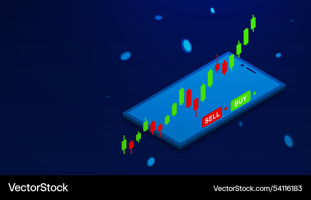 Candlestick-Diagramm kaufen und verkaufen Aktienmarkt Candlestick-Diagramm kaufen und verkaufen Aktienmarkt vektorbild