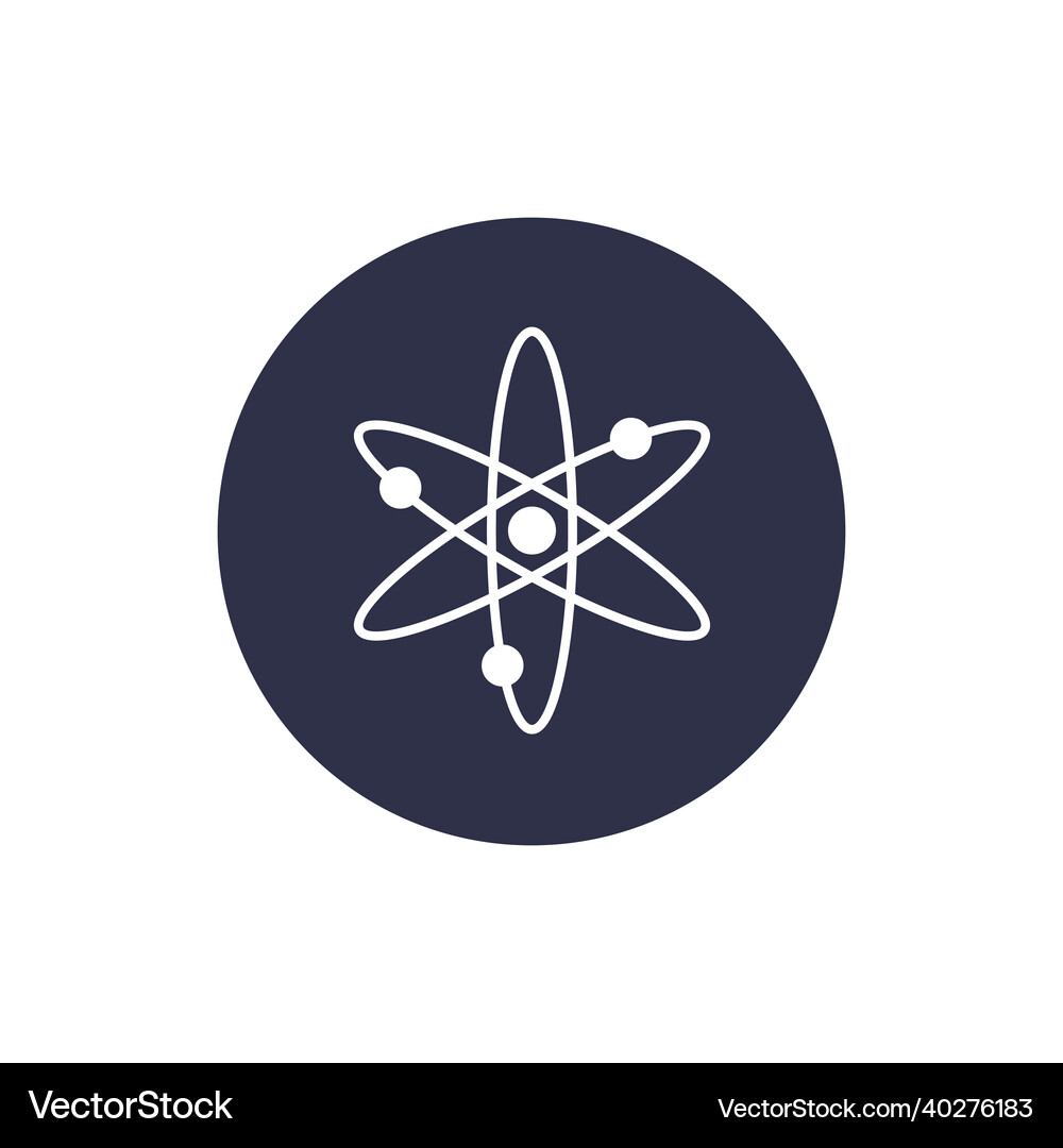 Cosmos atom coin icon isolated on white background – Royalty-Free Vector |  VectorStock
