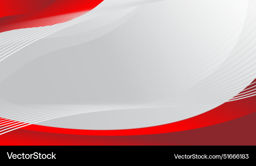 Dynamic Red Curve Background vector image