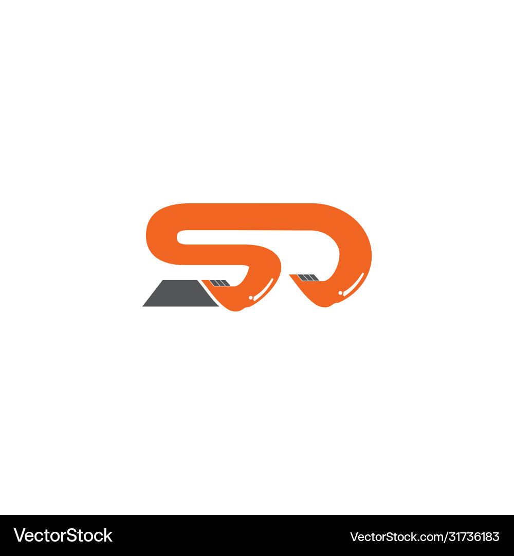 Sd letter logo icon design template elements Vector Image