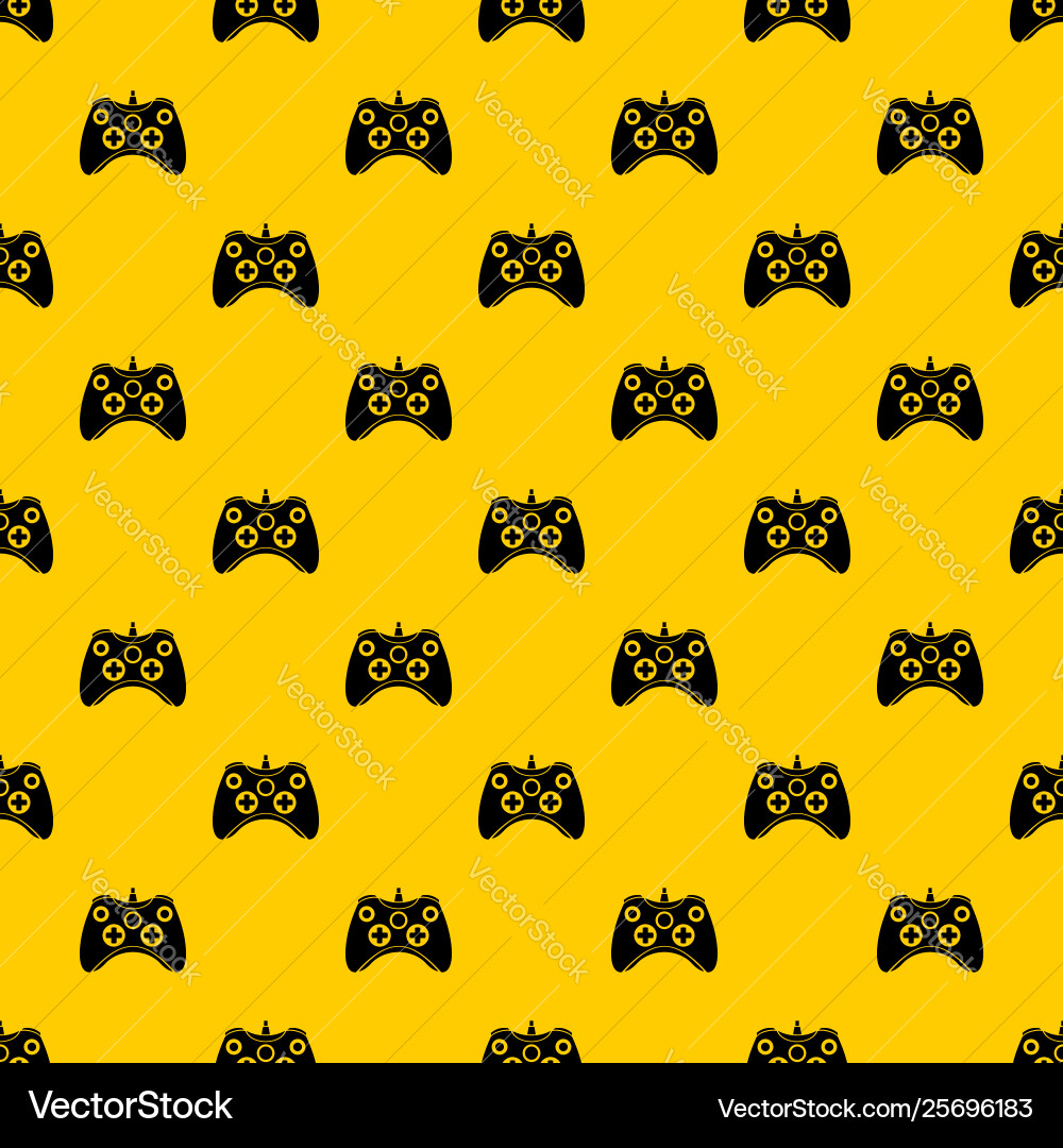 Video game controller pattern vector image