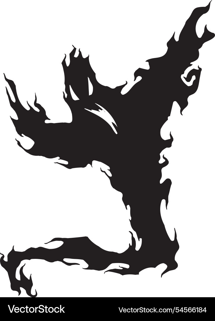 Black ink splattering and creating an abstract Black ink splattering and creating an abstract vector image