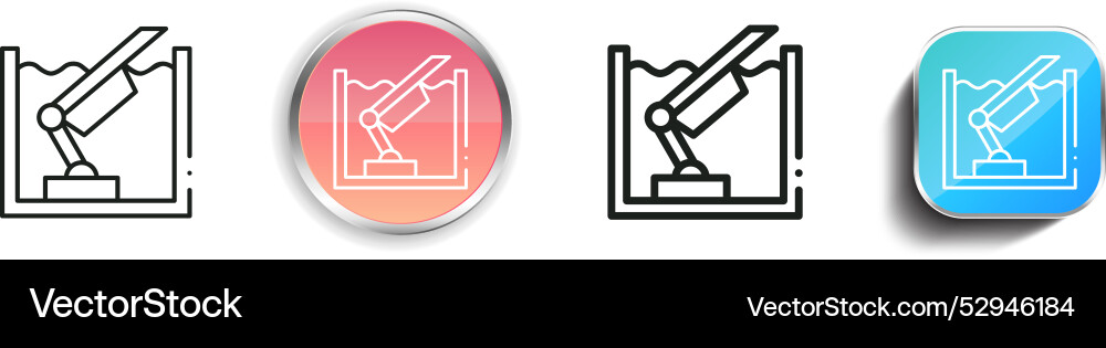 Cleaner icon thin linear regular and button style Vector Image