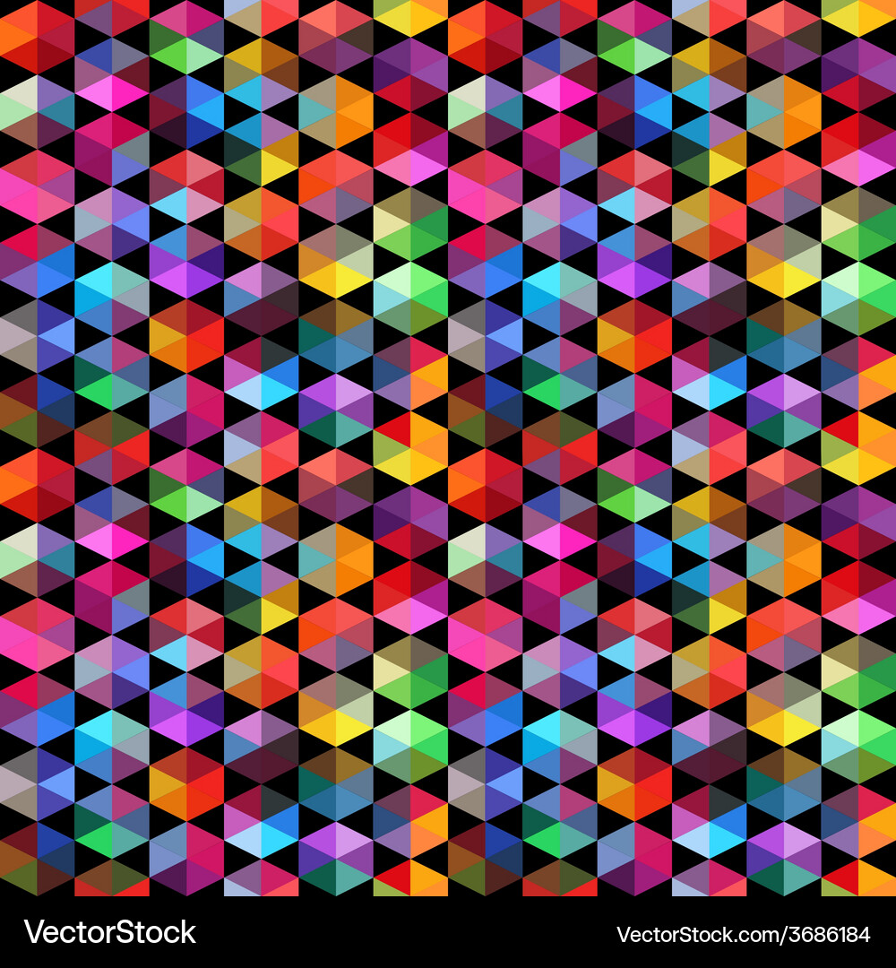 Geometric Triangle Pattern Vector Image