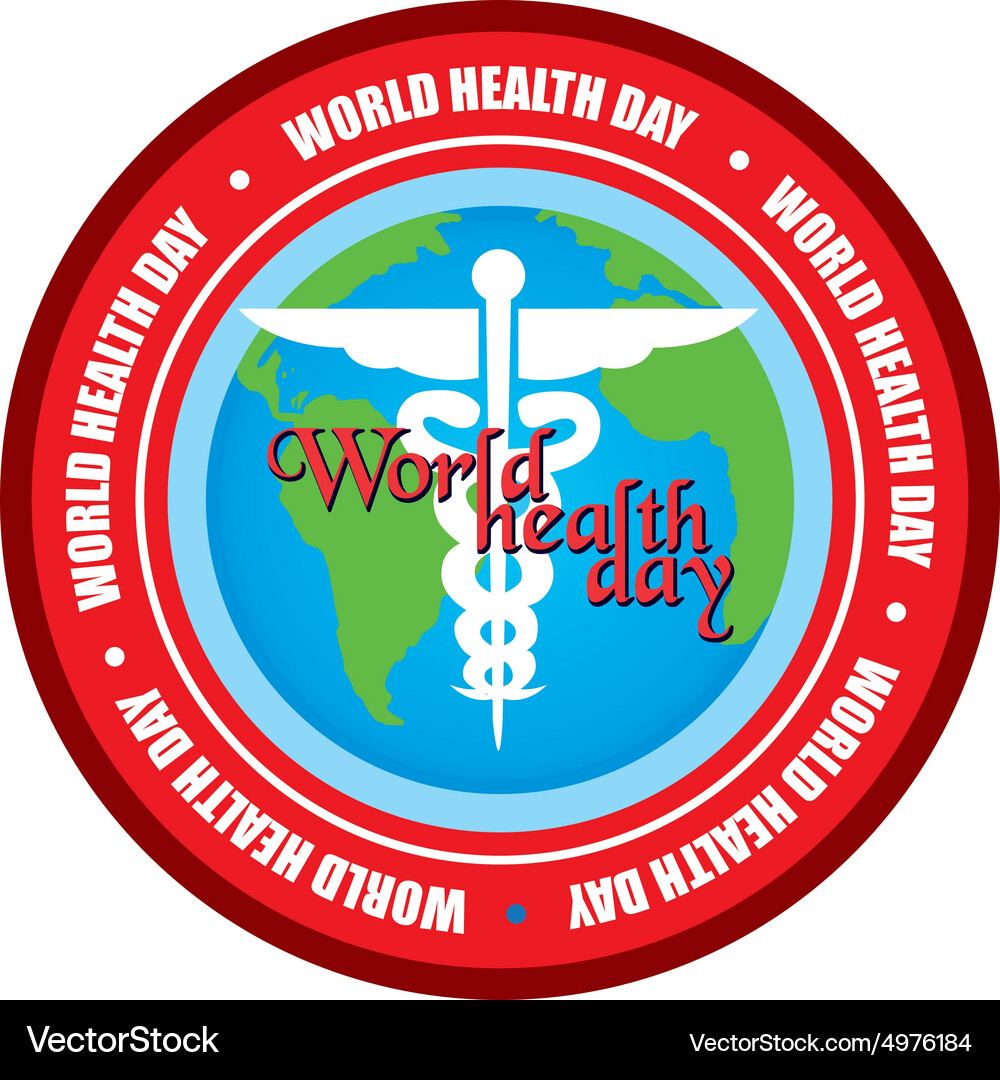 Isolated label with text and elements for world Vector Image