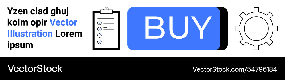 Modern user interface elements with checklist buy Modern user interface elements with checklist buy vector image