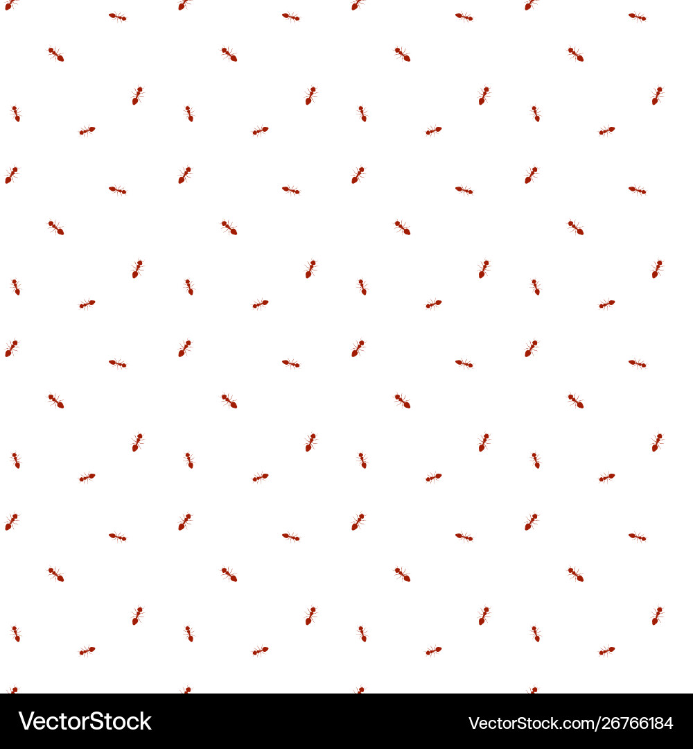 Seamless pattern with little ants simple Seamless pattern with little ants simple vector image